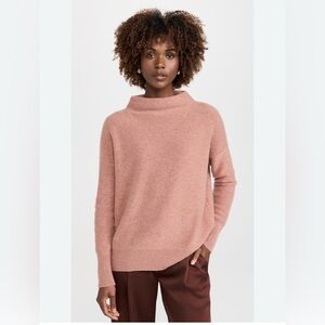 Vince 100% Cashmere Funnel Neck Sweater Vintage Rose Pink Size Medium